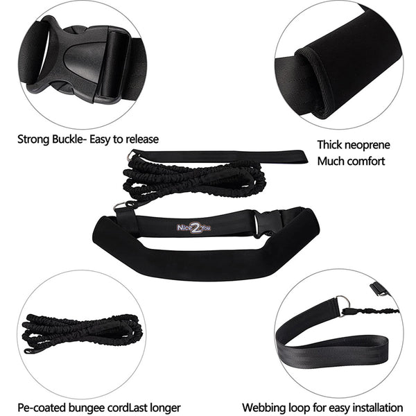 Swimming Training Belt 4M Swim Harness Stationary Swimming Aquatic Resistance Belt