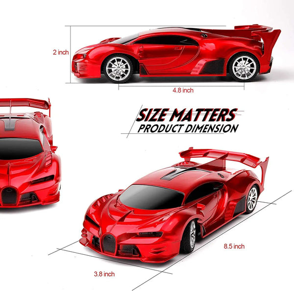 Nice2you Red Remote Control Cars for Kids 1/18 High-Speed RC Car Toys for Boys Girls