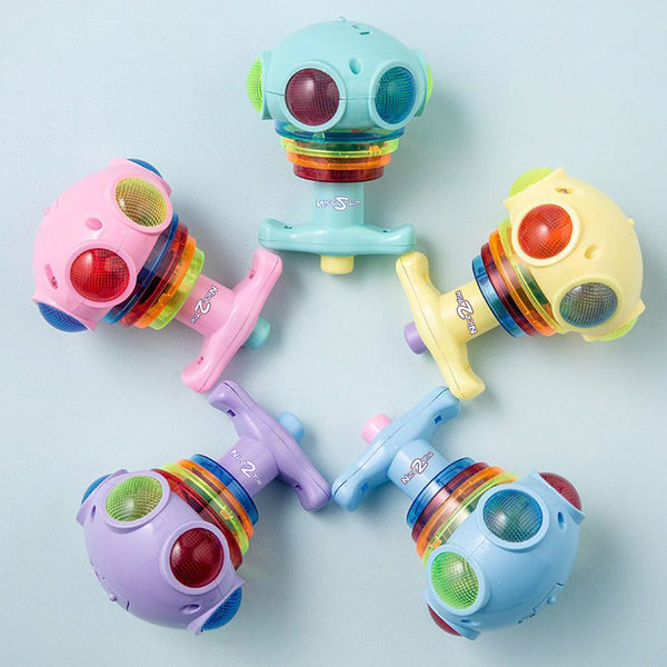 5Pack LED Light Up Spinning Tops with Gyroscope, LED Flashing Spinning Toys for Kids, Glow Dark Party Supply Bulk Toys