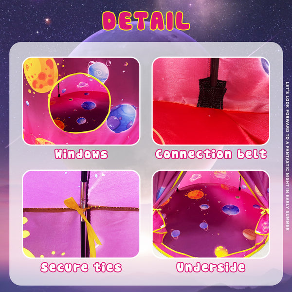 Nice2you Pink Princess Space Tent