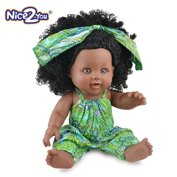 Nice2You 12inch Black Baby Doll for Kids