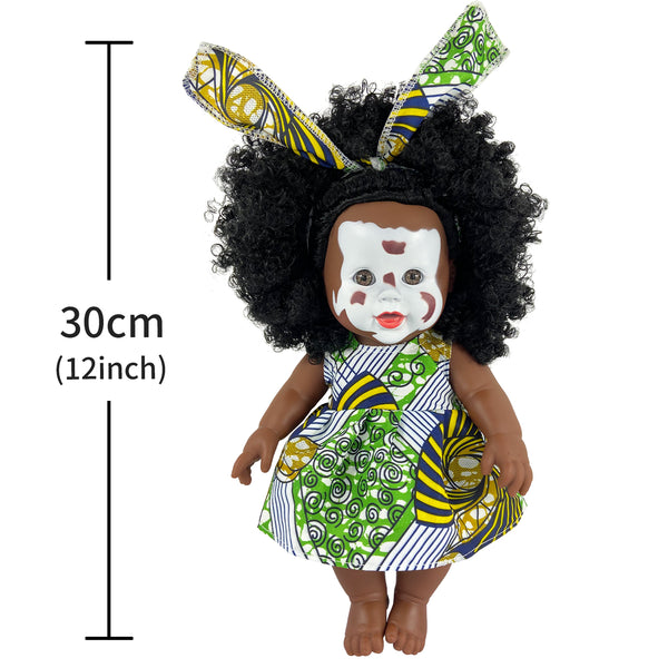 Nice2you 12 Inch Black Chief Doll