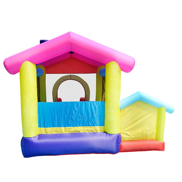 Nice2you Inflatable Bounce House Pretty Bouncy Castle with 350W Air Blower Play House with Ball Pit Inflatable Kids Slide Kids Jumping Castle