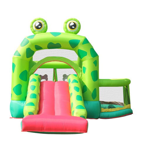 Nice2you Frog Bounce House 11 x 10 x 8 ft 420D Inflatable Bouncing Castle 350W Blower for Kids Party