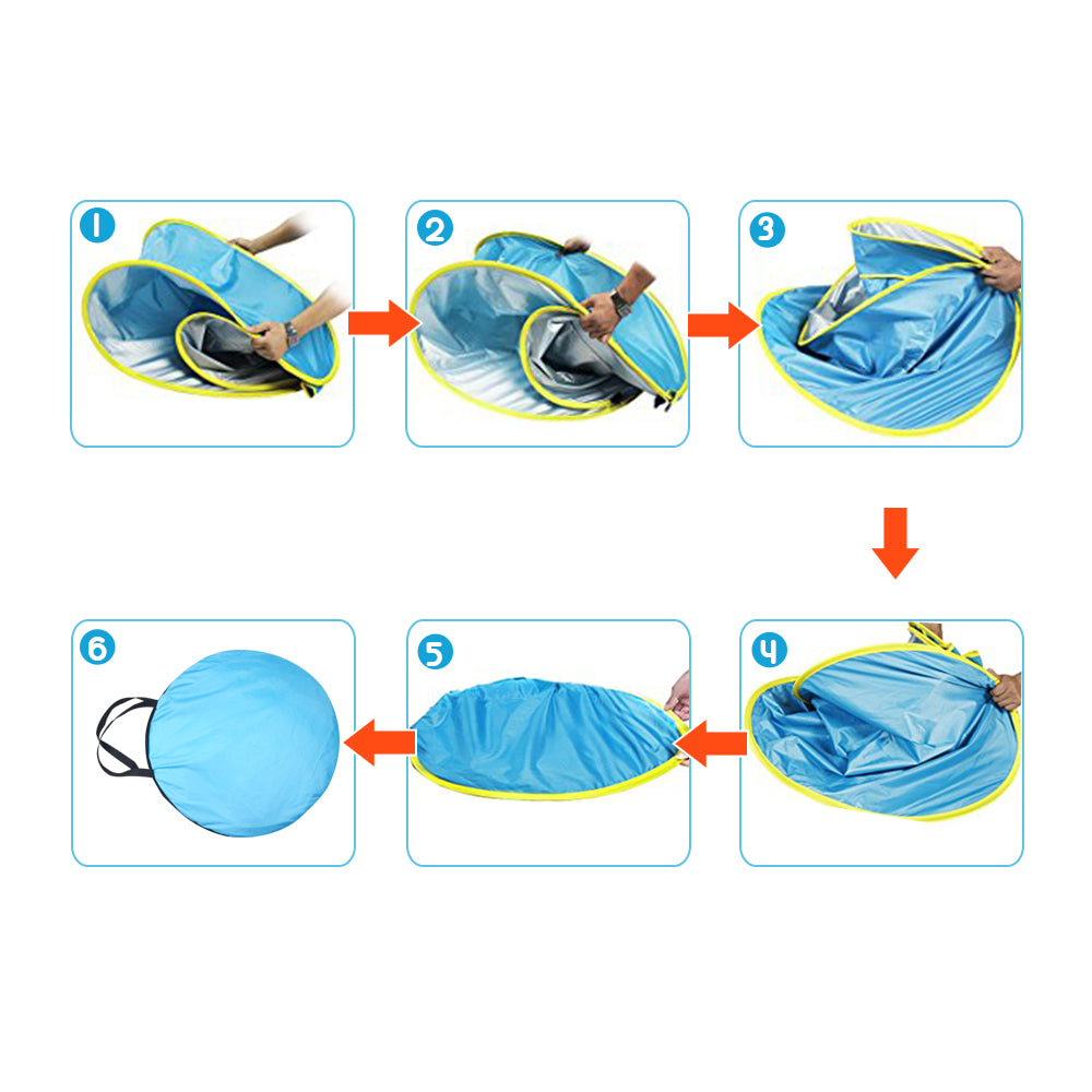 how to fold a pop up beach tent Pop up Baby Beach Tent