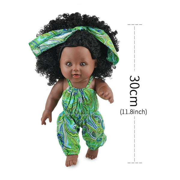 Nice2You 12inch Black Baby Doll for Kids