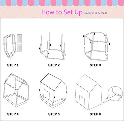 Nice2you Princess Play House Kids Tent