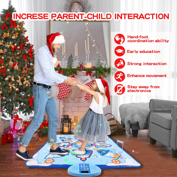Nice2You Dance Mat Christmas Toys Dance Pad for Kids, Contains 7 Modes and 3 Challenge Levels Music Games Toys