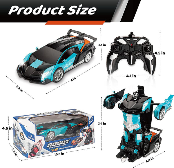 Nice2you Remote Control Car,Transform Robot RC Cars for Kids