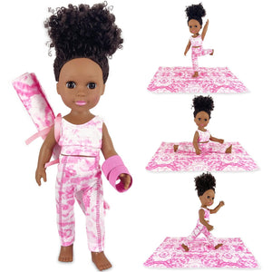 Nice2You 14in African American Black Baby Doll with Accessories