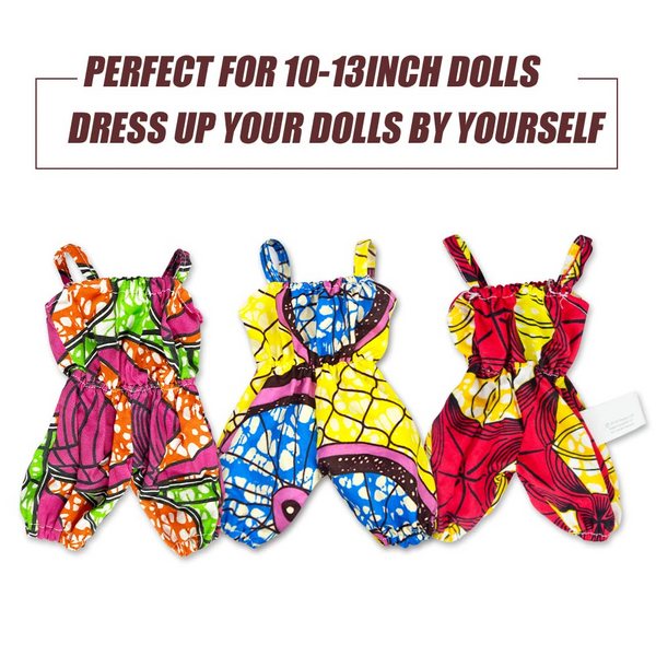 Nice2you Black Baby Doll Clothes Outfit for 11 12 13 Inch Baby Doll