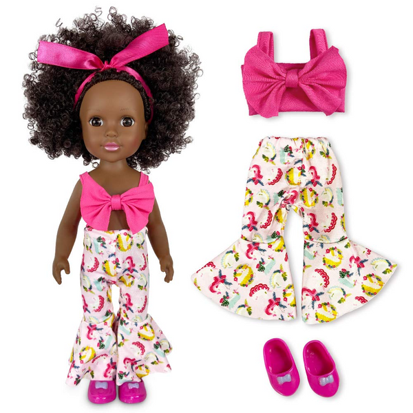 Nice2you Black Baby Doll Clothes Outfit 13 14 15 Inch Baby Doll