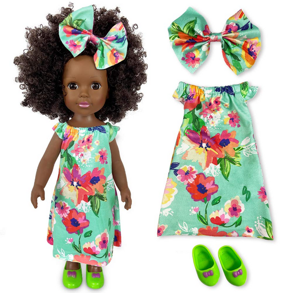 Nice2you Black Baby Doll Clothes Outfit 13 14 15 Inch Baby Doll
