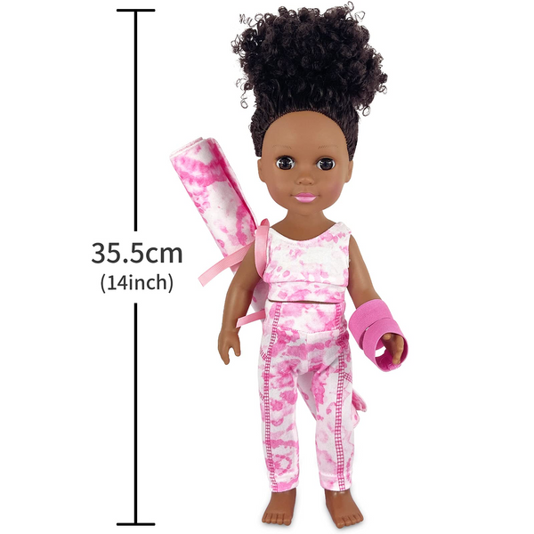 Nice2You 14in African American Black Baby Doll with Accessories