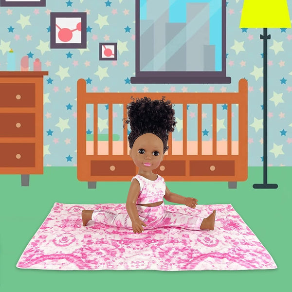 Nice2You 14in African American Black Baby Doll with Accessories