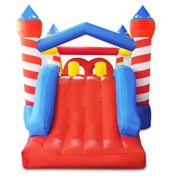 Nice2you Bounce House Jump Slide Bouncer 17 ft x 8 ft x 6 ft H Superior Racer with Obstacle Course Tunnels